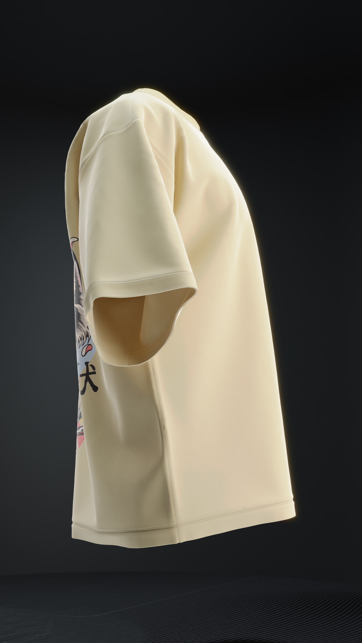 Japanese Tiger Oversized T Shirt