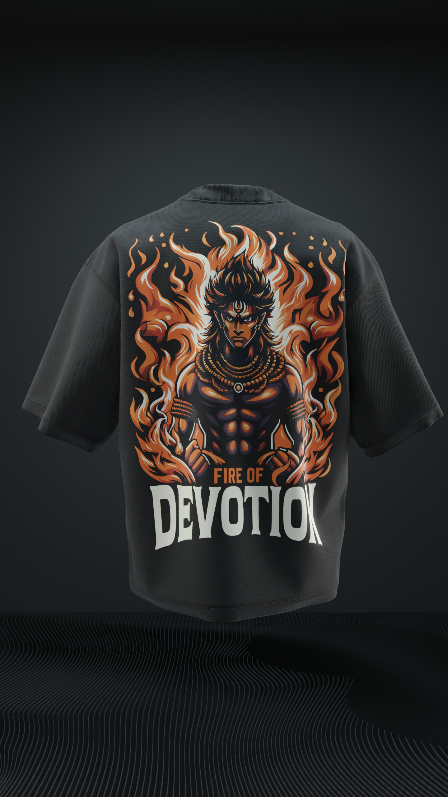 Fire of Devotion Oversized T Shirt