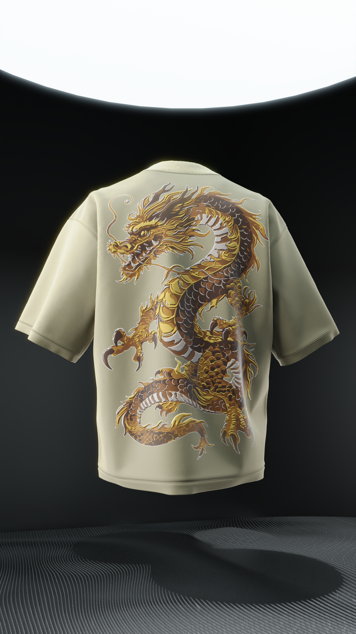 Japanese Dragon Oversized T Shirt