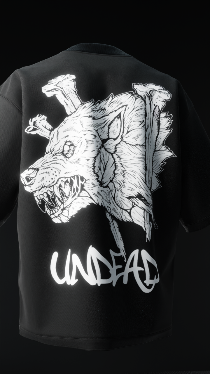 Undead Wolf Oversized T Shirt